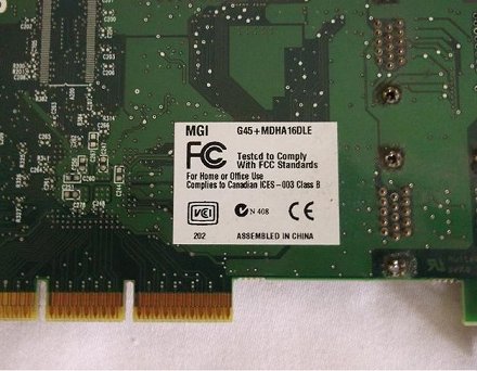Matrox Millenium G450 AGP 16 MB AGP G45+MDHA16DLE Dual Head 2x VGA