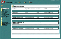 Benutzeranmeldedaten-Verzeichnis -- kein öffentlicher Zugang -- Benutzeranmeldedaten-Verzeichnis
-- kein öffentlicher Zugang --